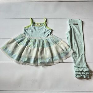 Matilda Jane Top & Ruffle Leggings Size 2t